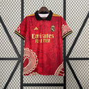 Camisa Real Madrid 24/25 Lançamento Edição Especial Dragão - Vermelha