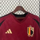 Camisa Bélgica 2024/25 Home - Vinho - Adidas
