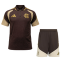 Conjunto Flamengo Comissão C/Zíper 26/27 - Marrom