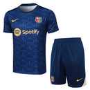 Conjunto Barcelona Treino 24/25 - Azul Escuro