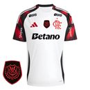 Camisa Flamengo Away 25/26 - Branca C/ Patrocínio