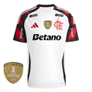 Camisa Flamengo Away 25/26 - Branca C/ Patrocínio