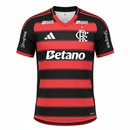 Camisa Flamengo Home 25/26 - Preta e Vermelha C/ Patrocínio