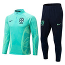 Conjunto Agasalho Treino Brasil 24/25 - Verde Àgua