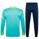 Conjunto Agasalho Treino Brasil 24/25 - Azul Ciano