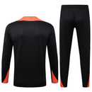 Conjunto Agasalho Treino Brasil 24/25 - Preto e Laranja