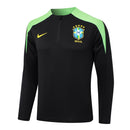 Conjunto Agasalho Treino Brasil 24/25 - Preto e Verde