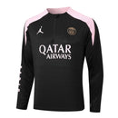 Conjunto Agasalho Treino PSG 24/25 - Preto e Rosa