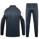 Conjunto Agasalho Treino Real Madrid 24/25 - Cinza e Branco