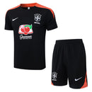 Conjunto Brasil Treino 24/25  - Preto e Laranja