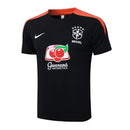 Conjunto Brasil Treino 24/25  - Preto e Laranja