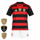 Conjunto Infantil Flamengo I 25/26 - Preto e Vermelho