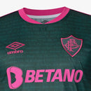 Camisa Fluminense III 23/24 Torcedor Masculina Verde e Rosa
