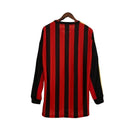 Camisa Milan Home 13/14 Retrô Manga Longa - Vermelha e Preta