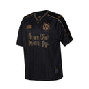 Camisa Santos Charlie Brown Jr. 2024 - Preta e Dourada - Tam: P