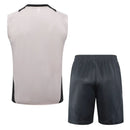 Conjunto Real Madrid Treino Regata 24/25 - Cinza Claro