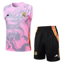 Conjunto Real Madrid Treino Regata 24/25 - Rosa Dragão
