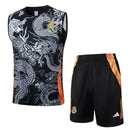 Conjunto Real Madrid Treino Regata 24/25 - Cinza Dragão