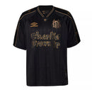 Camisa Santos Charlie Brown Jr. 2024 - Preta e Dourada - Tam: P
